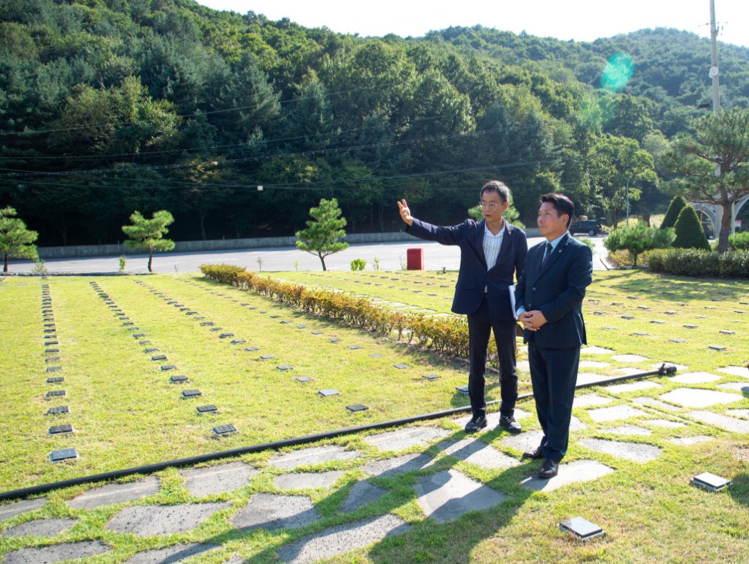 김창규 제천시장, 추석 맞이 영원한쉼터 방문 현장행정 펼쳐